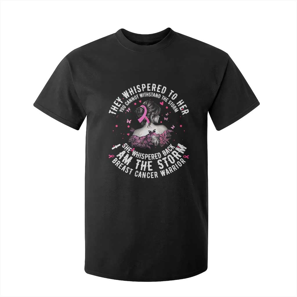 Breast Cancer T Shirt For Kid Pink Ribbon I Am Storm TS10 Black Print Your Wear