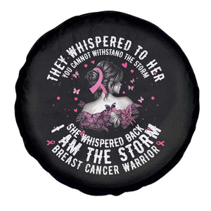 Breast Cancer Spare Tire Cover Pink Ribbon I Am Storm TS10 Print Your Wear
