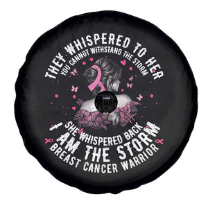 Breast Cancer Spare Tire Cover Pink Ribbon I Am Storm TS10 Print Your Wear
