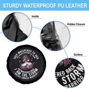 Breast Cancer Spare Tire Cover Pink Ribbon I Am Storm TS10 Print Your Wear
