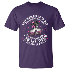 Breast Cancer T Shirt Pink Ribbon I Am Storm TS10 Purple Print Your Wear