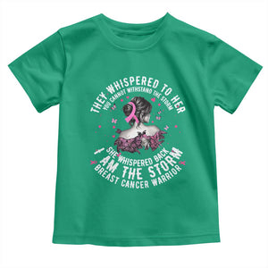Breast Cancer Toddler T Shirt Pink Ribbon I Am Storm TS10 Irish Green Print Your Wear