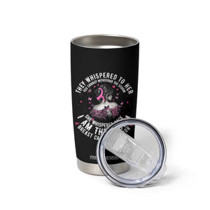 Breast Cancer Tumbler Cup Pink Ribbon I Am Storm - Print Your Wear