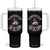 Breast Cancer Tumbler With Handle Pink Ribbon I Am Storm TS10 One Size: 40 oz Black Print Your Wear