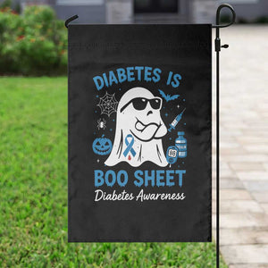Diabetes is Boo Sheet Garden Flag Funny Halloween Ghost Diabetes Type 1 2 Awareness TS10 Print Your Wear
