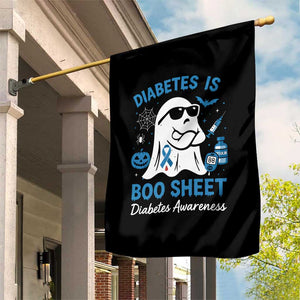 Diabetes is Boo Sheet Garden Flag Funny Halloween Ghost Diabetes Type 1 2 Awareness TS10 Print Your Wear