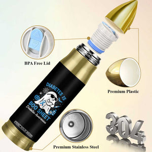 Diabetes is Boo Sheet Bullet Tumbler Funny Halloween Ghost Diabetes Type 1 2 Awareness TS10 Print Your Wear
