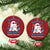 Diabetes is Boo Sheet Christmas Ornament Funny Halloween Ghost Diabetes Type 1 2 Awareness TS10 Circle Red Print Your Wear