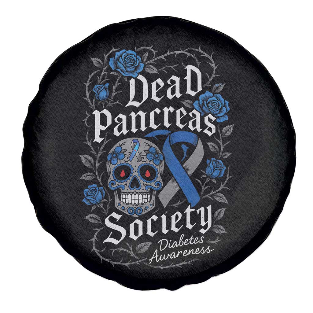 Funny Diabetes Type 1 Awareness Spare Tire Cover Dead Pancreas Society Sugar Skull TS10 Print Your Wear