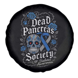Funny Diabetes Type 1 Awareness Spare Tire Cover Dead Pancreas Society Sugar Skull TS10 Print Your Wear