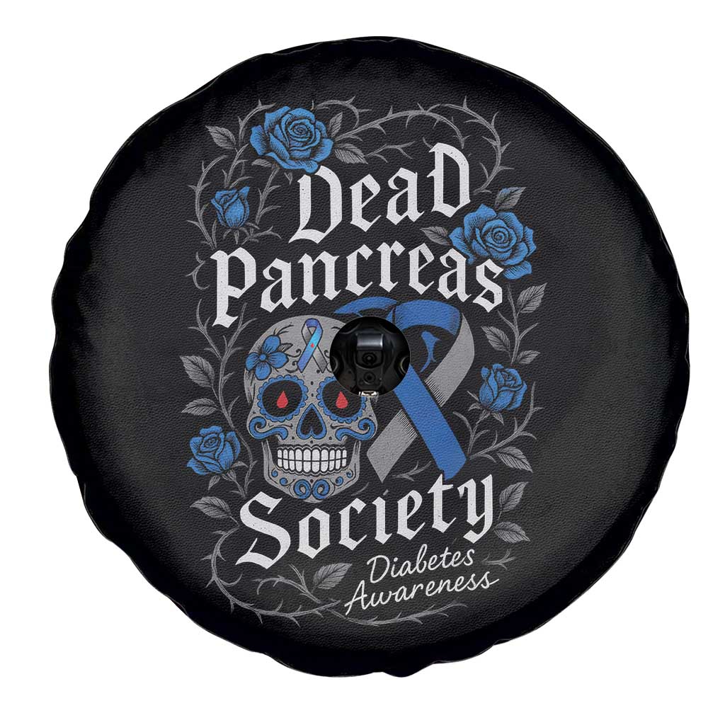 Funny Diabetes Type 1 Awareness Spare Tire Cover Dead Pancreas Society Sugar Skull TS10 Print Your Wear