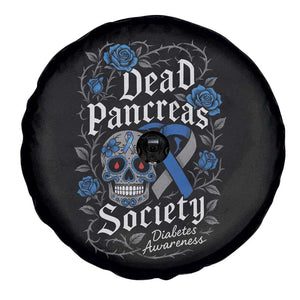 Funny Diabetes Type 1 Awareness Spare Tire Cover Dead Pancreas Society Sugar Skull TS10 Print Your Wear