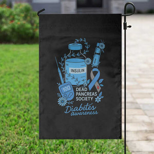 Dead Pancreas Society Garden Flag Funny Diabetes Awareness Insulin T1D Support TS10 Print Your Wear