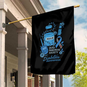 Dead Pancreas Society Garden Flag Funny Diabetes Awareness Insulin T1D Support TS10 Print Your Wear