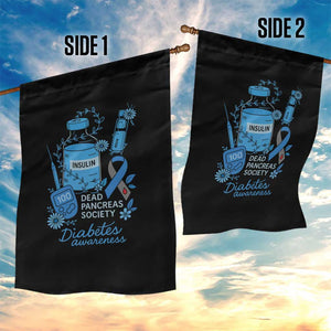 Dead Pancreas Society Garden Flag Funny Diabetes Awareness Insulin T1D Support TS10 Print Your Wear