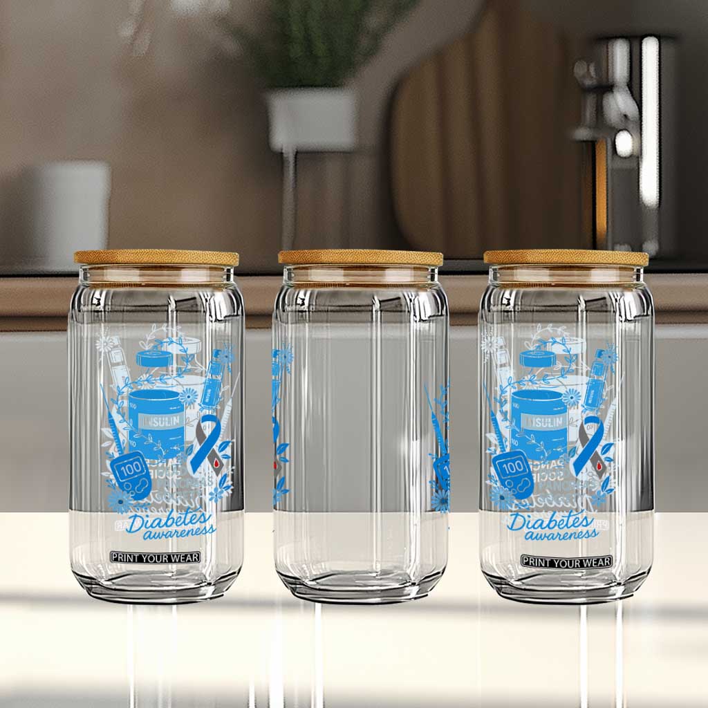 Dead Pancreas Society Glass Can Funny Diabetes Awareness Insulin T1D Support TS10 Print Your Wear