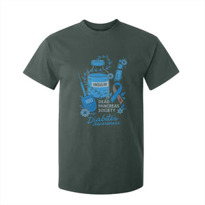 Dead Pancreas Society T Shirt For Kid Funny Diabetes Awareness Insulin T1D Support TS10 Dark Forest Green Print Your Wear
