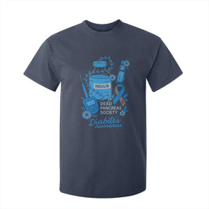 Dead Pancreas Society T Shirt For Kid Funny Diabetes Awareness Insulin T1D Support TS10 Navy Print Your Wear