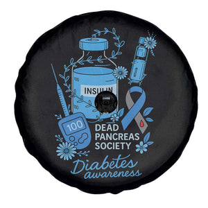 Dead Pancreas Society Spare Tire Cover Funny Diabetes Awareness Insulin T1D Support TS10 Print Your Wear