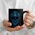 Diabetes Awareness Skull Coffee Mug Blue Ribbon T1D Support Sugar Skull TS10 Print Your Wear