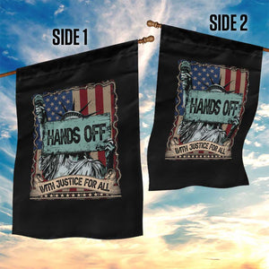 Funny Hands Off With Justice For All Garden Flag Statue Of Liberty American Flag TS11 Print Your Wear