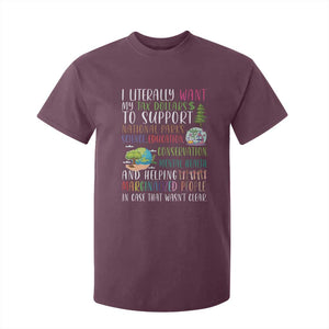 I Literally Want My Tax Dollars To Support National Parks Science Education T Shirt For Kid In Case That Wasn't Clear TS11 Maroon Print Your Wear