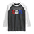 One More Time For The People In The Back We Pay The Tariffs Raglan Shirt TS11 Black White Print Your Wear