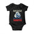 One More Time For The People In The Back We Pay The Tariffs Baby Onesie Pointing Hand TS11 Black Print Your Wear