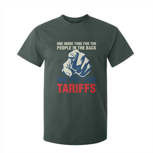 One More Time For The People In The Back We Pay The Tariffs T Shirt For Kid Pointing Hand TS11 Dark Forest Green Print Your Wear
