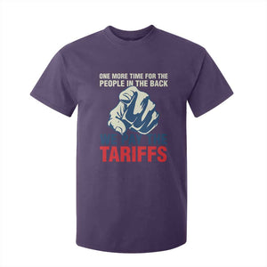 One More Time For The People In The Back We Pay The Tariffs T Shirt For Kid Pointing Hand TS11 Purple Print Your Wear