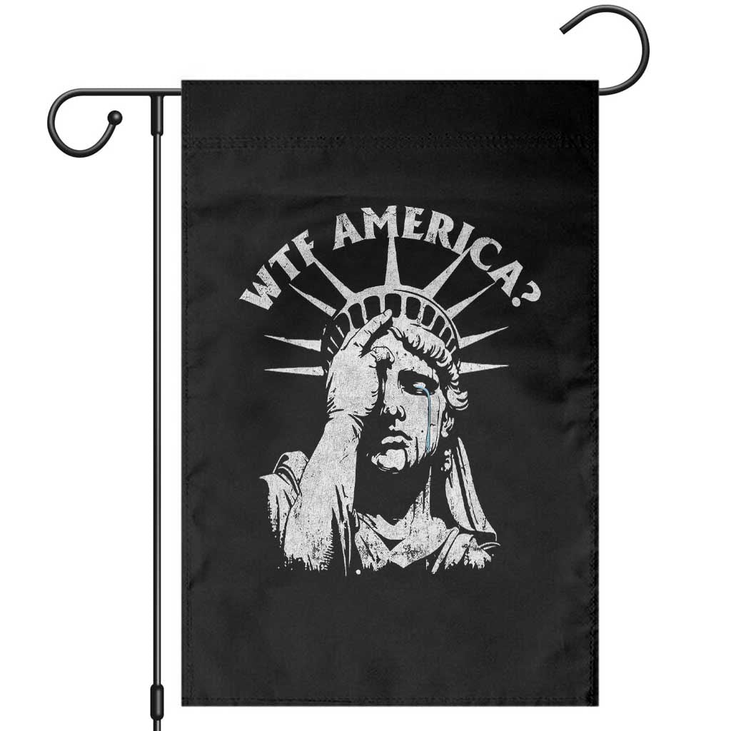 Funny Statue Of Liberty WTF America Garden Flag TS11 Black Print Your Wear