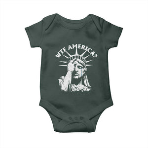 Funny Statue Of Liberty WTF America Baby Onesie TS11 Print Your Wear