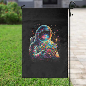 Astronaut Earth Flowers Spaceman Planet Galaxy Universe Garden Flag TS11 Print Your Wear