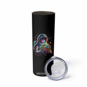Astronaut Earth Flowers Spaceman Planet Galaxy Universe Skinny Tumbler TS11 Print Your Wear