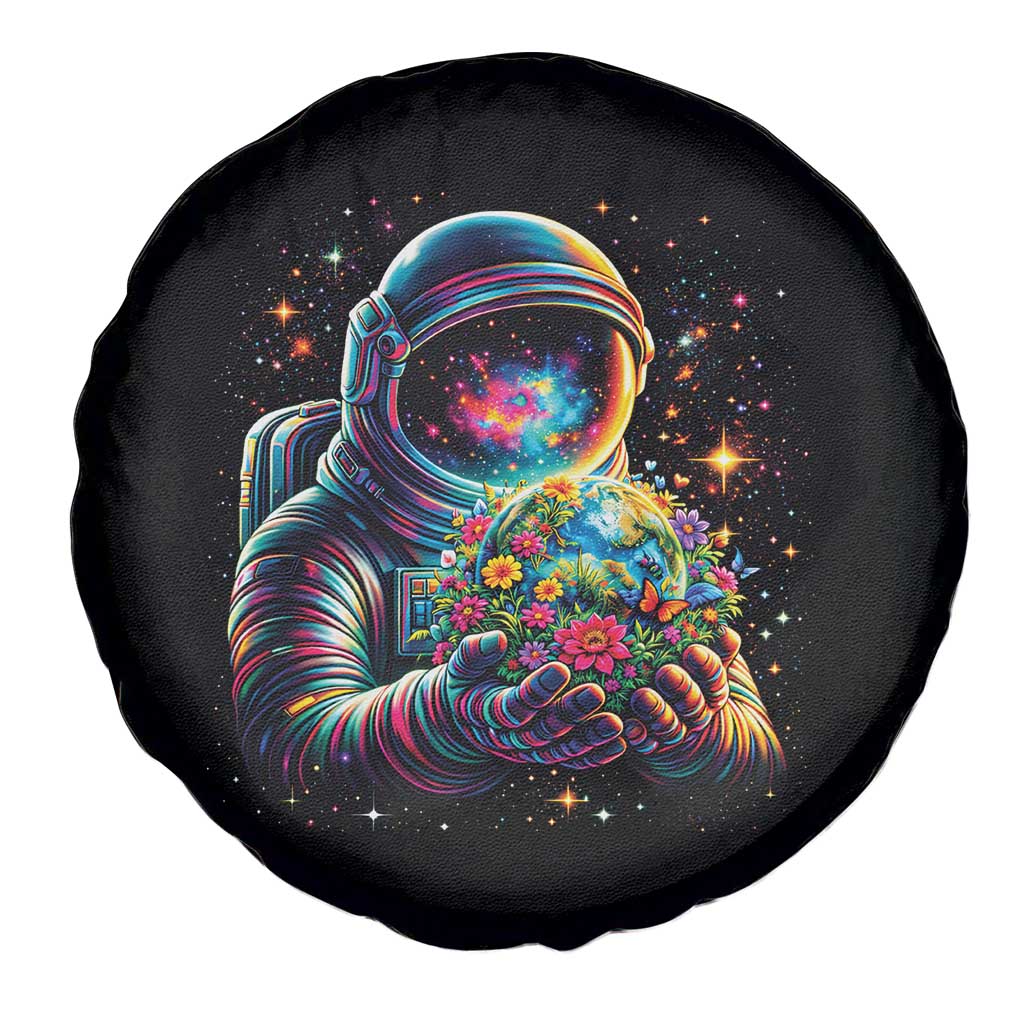 Astronaut Earth Flowers Spaceman Planet Galaxy Universe Spare Tire Cover TS11 Print Your Wear
