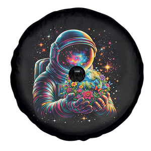 Astronaut Earth Flowers Spaceman Planet Galaxy Universe Spare Tire Cover TS11 Print Your Wear