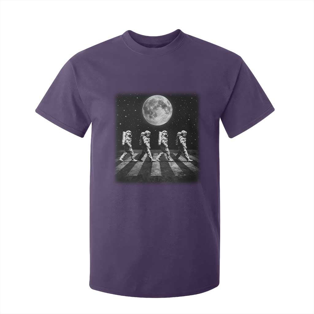 Astronauts Walking In Space Galaxy Moon Planet T Shirt For Kid TS11 Purple Print Your Wear