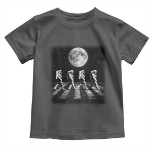 Astronauts Walking In Space Galaxy Moon Planet Toddler T Shirt TS11 Dark Heather Print Your Wear