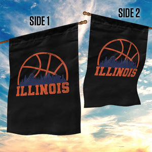 Illinois Fan Garden Flag IL State Basketball Game Day TS11 Print Your Wear