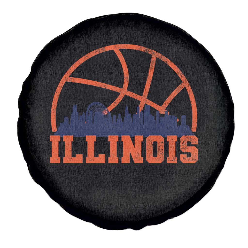 Illinois Fan Spare Tire Cover IL State Basketball Game Day TS11 Print Your Wear