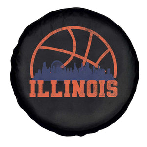 Illinois Fan Spare Tire Cover IL State Basketball Game Day TS11 Print Your Wear