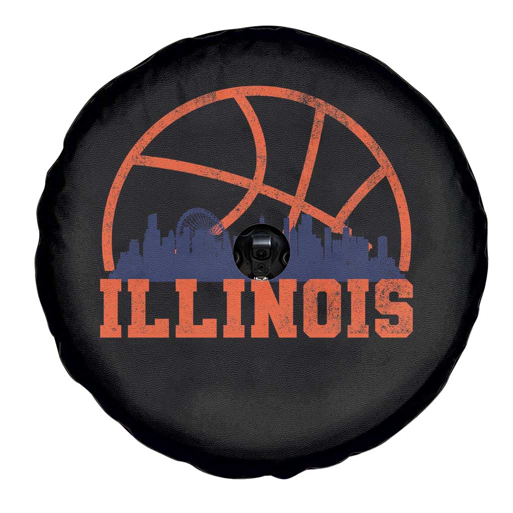Illinois Fan Spare Tire Cover IL State Basketball Game Day TS11 Print Your Wear