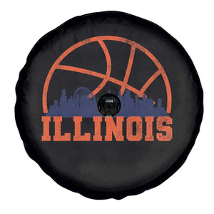 Illinois Fan Spare Tire Cover IL State Basketball Game Day TS11 Print Your Wear
