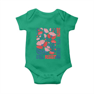 Floral 250th Still Resisting 4th of July 1776 2026 Baby Onesie