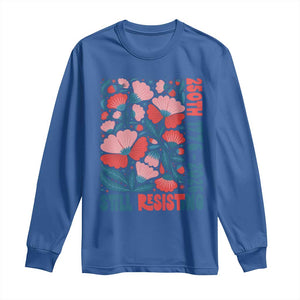 Floral 250th Still Resisting 4th of July 1776 2026 Long Sleeve Shirt