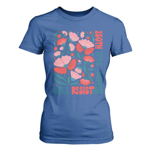 Floral 250th Still Resisting 4th of July 1776 2026 T Shirt For Women
