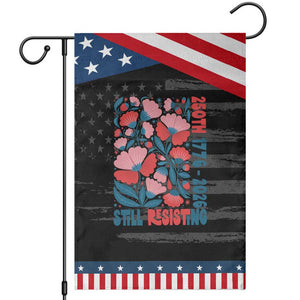 Floral 250th Still Resisting 4th of July 1776 2026 Patriotic Garden Flag
