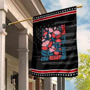 Floral 250th Still Resisting 4th of July 1776 2026 Patriotic Garden Flag