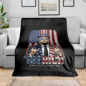 The Nations Leader US 250th Anniversary Throw Blanket Funny 4th of July 1776 2026