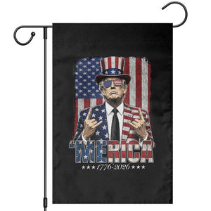 The Nations Leader US 250th Anniversary Garden Flag Funny 4th of July 1776 2026